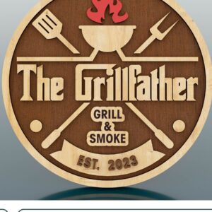 Intra απο ξύλο plywood 3mm-4mm πάχος – The Grillfather Sign Files Δίασταση  40x30 cm INTRAFABR-58876738