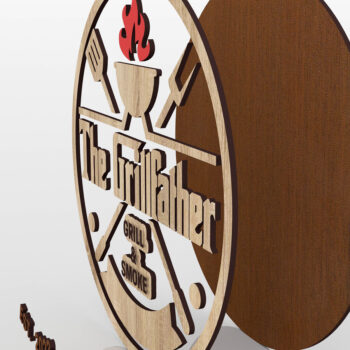 Intra απο ξύλο plywood 3mm-4mm πάχος – The Grillfather Sign Files Δίασταση  40x30 cm INTRAFABR-58876738 - Image 3