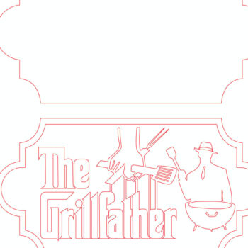 Intra απο ξύλο plywood 3mm-4mm πάχος – The Grillfather Signage File Δίασταση  40x30 cm INTRAFABR-114051729 - Image 3