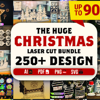 Intra απο ξύλο plywood 3mm-4mm πάχος – The Huge Christmas Cut Bundle Δίασταση 20x20 cm INTRAFABR-108667831 - Image 1