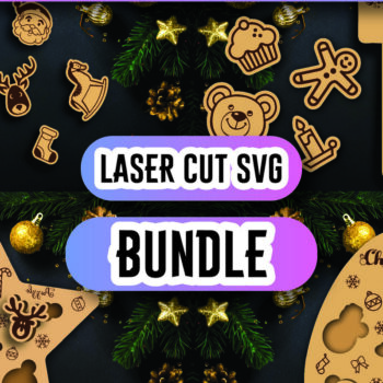 Intra απο ξύλο plywood 3mm-4mm πάχος – The Huge Christmas Cut Bundle Δίασταση 20x20 cm INTRAFABR-108667831 - Image 3