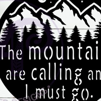 Intra απο ξύλο plywood 3mm-4mm πάχος – Τα βουνά καλούν το σημάδι τέχνης τοίχου Δίασταση 40x30 cm INTRAFABR-115780361 - Image 2