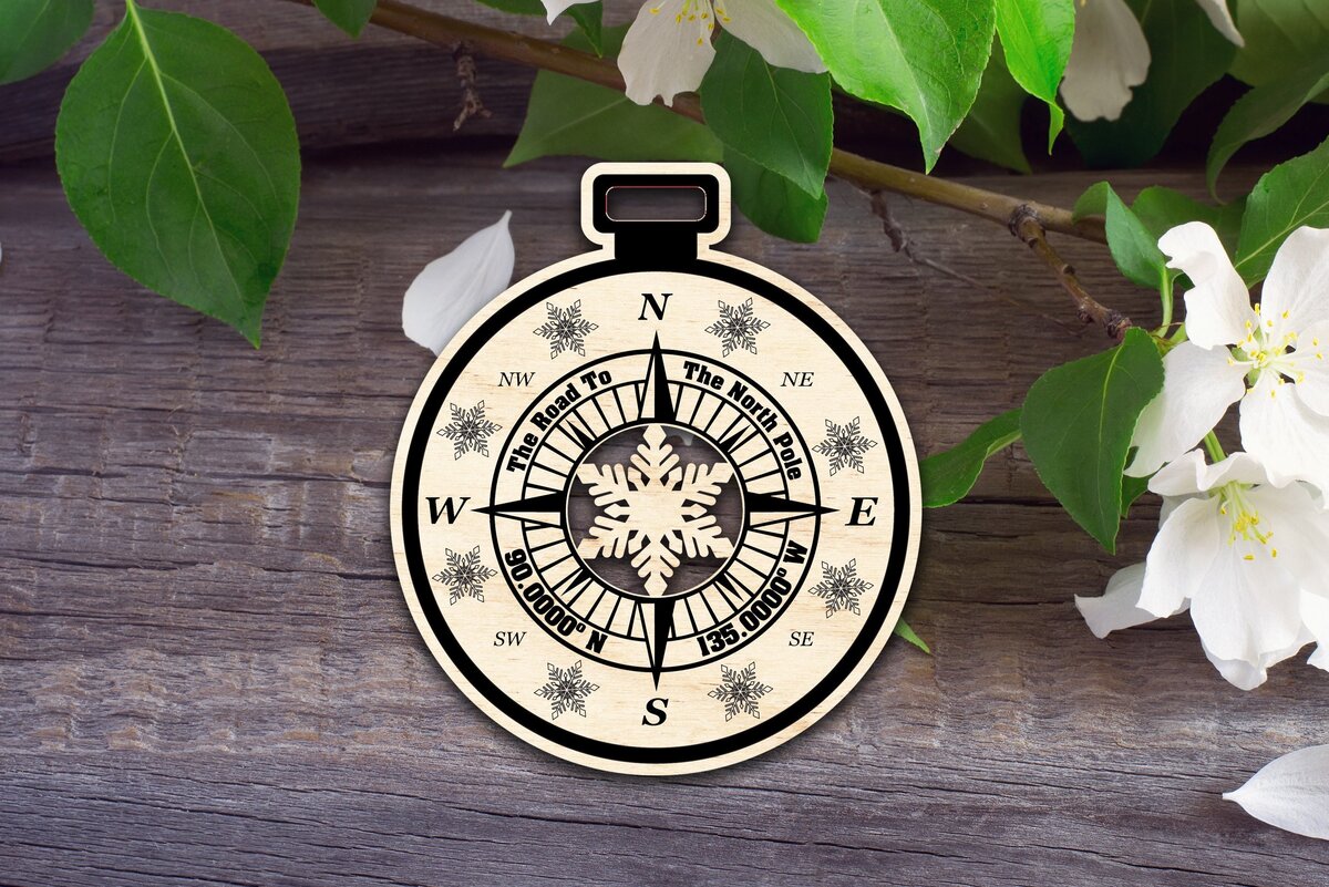 Intra απο ξύλο plywood 3mm-4mm πάχος – Στολίδι του Δρόμου προς τον Βόρειο Πόλο Δίασταση  20x20 cm INTRAFABR-34007263