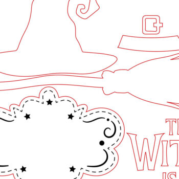 Intra απο ξύλο plywood 3mm-4mm πάχος – Το The Witch είναι σε 3D Δίασταση 20x20 cm INTRAFABR-105764404 - Image 2