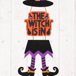 Intra απο ξύλο plywood 3mm-4mm πάχος – Η μάγισσα είναι στο σήμα της πόρτας Δίασταση  20x20 cm INTRAFABR-105764426