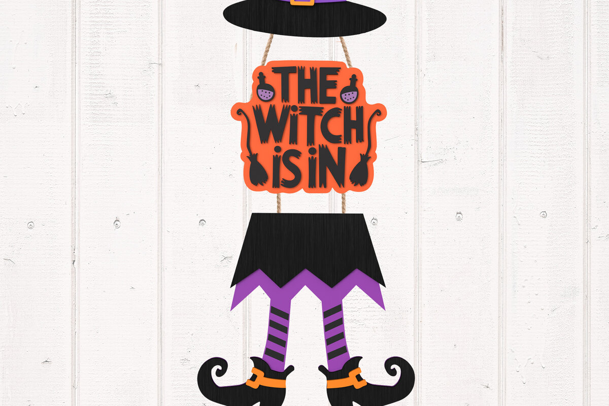 Intra απο ξύλο plywood 3mm-4mm πάχος – Η μάγισσα είναι στο σήμα της πόρτας Δίασταση  20x20 cm INTRAFABR-105764426