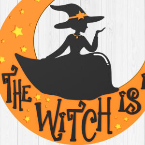 Intra απο ξύλο plywood 3mm-4mm πάχος – Η μάγισσα βρίσκεται σε αρχείο αποκοπής με λέιζερ Δίασταση  20x20 cm INTRAFABR-105736578