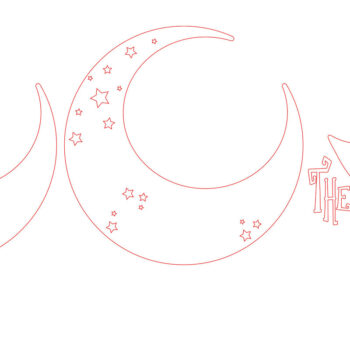 Intra απο ξύλο plywood 3mm-4mm πάχος – Η μάγισσα βρίσκεται σε αρχείο αποκοπής με λέιζερ Δίασταση  20x20 cm INTRAFABR-105736578 - Image 2