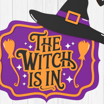 Intra απο ξύλο plywood 3mm-4mm πάχος – Η Μάγισσα βρίσκεται σε αρχεία αποκοπής με λέιζερ Δίασταση  20x20 cm INTRAFABR-105736260 - Image 1