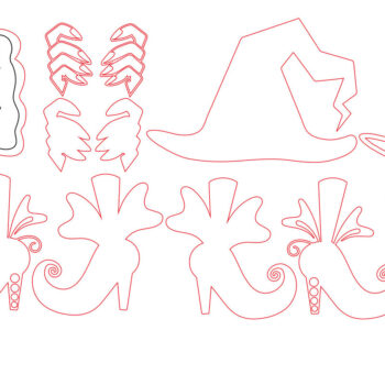 Intra απο ξύλο plywood 3mm-4mm πάχος – Η Μάγισσα είναι σε Δίασταση  20x20 cm INTRAFABR-105764416 - Image 2