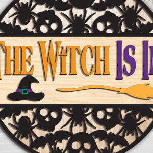 Intra απο ξύλο plywood 3mm-4mm πάχος – Η Μάγισσα είναι στο Sign Δίασταση  40x30 cm INTRAFABR-102199604