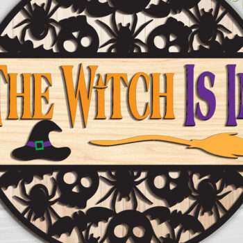 Intra απο ξύλο plywood 3mm-4mm πάχος – Η Μάγισσα είναι στο Sign Δίασταση  40x30 cm INTRAFABR-102199604 - Image 1