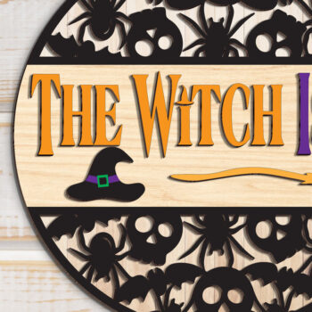 Intra απο ξύλο plywood 3mm-4mm πάχος – Η Μάγισσα είναι στο Sign Δίασταση  40x30 cm INTRAFABR-102199604 - Image 2