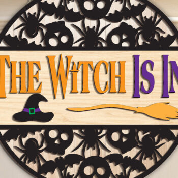 Intra απο ξύλο plywood 3mm-4mm πάχος – Η Μάγισσα είναι στο Sign Δίασταση  40x30 cm INTRAFABR-102199604 - Image 3