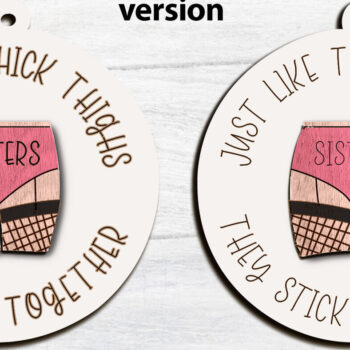 Intra απο ξύλο plywood 3mm-4mm πάχος –  κοπής στολίδι με χοντρά μπούτια Δίασταση  20x20 cm INTRAFABR-85575702 - Image 2