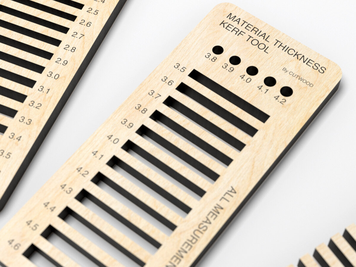 Intra απο ξύλο plywood 3mm-4mm πάχος – Thickness Kerf Tool - Αρχείο κοπής με λέιζερ Δίασταση  20x20 cm INTRAFABR-24999967