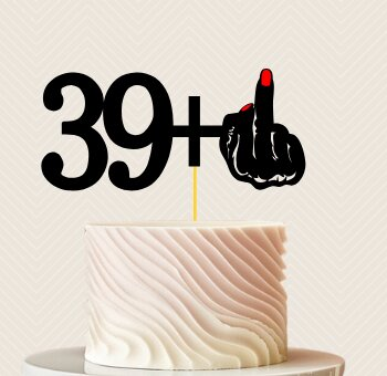 Intra απο ξύλο plywood 3mm-4mm πάχος – Thirty Nine Plus One Fortieth Cake Toppe Δίασταση  20x20 cm INTRAFABR-101848958 - Image 1