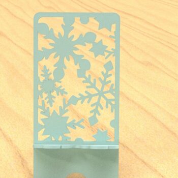Intra απο ξύλο plywood 3mm-4mm πάχος – Τρεις βάσεις τηλεφώνου Snowflake Δίασταση  20x20 cm INTRAFABR-84167258 - Image 8