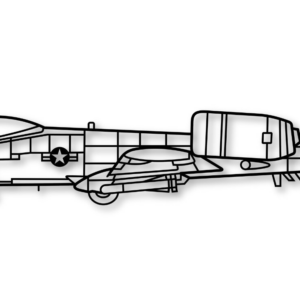 Intra απο ξύλο plywood 3mm-4mm πάχος – Διανυσματικό  αεροπλάνου Thunderbolt Δίασταση  20x20 cm INTRAFABR-109861313