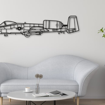 Intra απο ξύλο plywood 3mm-4mm πάχος – Διανυσματικό  αεροπλάνου Thunderbolt Δίασταση  20x20 cm INTRAFABR-109861313 - Image 2