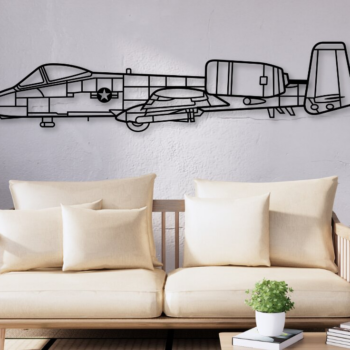 Intra απο ξύλο plywood 3mm-4mm πάχος – Διανυσματικό  αεροπλάνου Thunderbolt Δίασταση  20x20 cm INTRAFABR-109861313 - Image 3