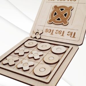 Intra απο ξύλο plywood 3mm-4mm πάχος – Tic Tac Toe Δίασταση 20x20 cm INTRAFABR-30389504