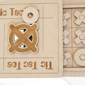 Intra απο ξύλο plywood 3mm-4mm πάχος – Tic Tac Toe Δίασταση  20x20 cm INTRAFABR-30389504 - Image 10