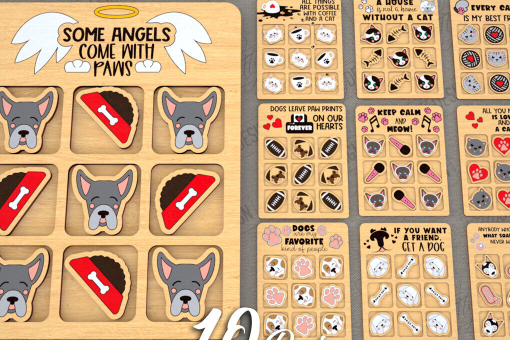 Intra απο ξύλο plywood 3mm-4mm πάχος – Πακέτο Tic Tac Toe | Νότες και Σταυροί Δίασταση  20x20 cm INTRAFABR-119473733