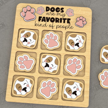 Intra απο ξύλο plywood 3mm-4mm πάχος – Πακέτο Tic Tac Toe | Νότες και Σταυροί Δίασταση  20x20 cm INTRAFABR-119473733 - Image 4