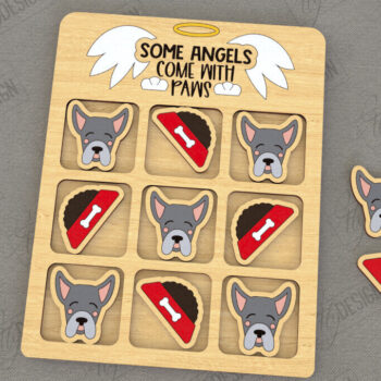 Intra απο ξύλο plywood 3mm-4mm πάχος – Πακέτο Tic Tac Toe | Νότες και Σταυροί Δίασταση  20x20 cm INTRAFABR-119473733 - Image 7