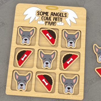 Intra απο ξύλο plywood 3mm-4mm πάχος – Tic Tac Toe | Νότες και Σταυροί | Κατοικίδια Δίασταση  20x20 cm INTRAFABR-119190967 - Image 1