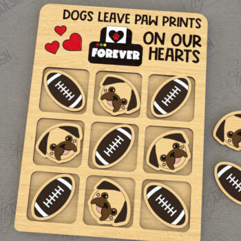 Intra απο ξύλο plywood 3mm-4mm πάχος – Tic Tac Toe | Νότες και Σταυροί | Κατοικίδια Δίασταση  20x20 cm INTRAFABR-119190973 - Image 1