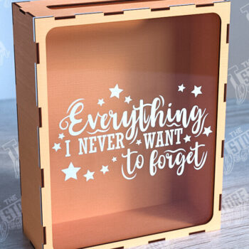 Intra απο ξύλο plywood 3mm-4mm πάχος – Ticket Stub Memory Box | Αγαπημένη στιγμή Δίασταση 20x20 cm INTRAFABR-102242015 - Image 1