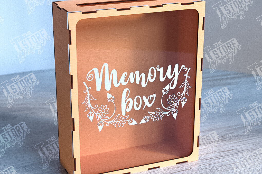 Intra απο ξύλο plywood 3mm-4mm πάχος – Ticket Stub Memory Box | Αγαπημένη στιγμή Δίασταση  20x20 cm INTRAFABR-102242004