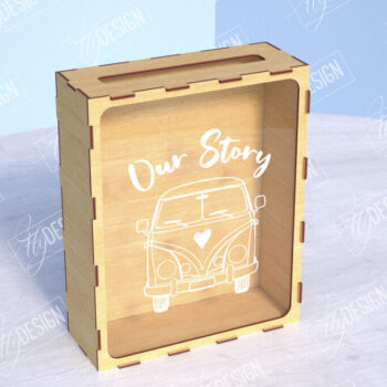 Intra απο ξύλο plywood 3mm-4mm πάχος – Ticket Stub Memory Box Πακέτο κοπής λέιζερ Δίασταση  20x20 cm INTRAFABR-104004228 - Image 4