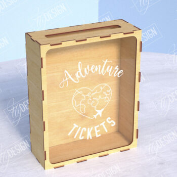 Intra απο ξύλο plywood 3mm-4mm πάχος – Ticket Stub Memory Box Πακέτο κοπής λέιζερ Δίασταση  20x20 cm INTRAFABR-104004228 - Image 9