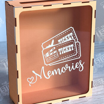 Intra απο ξύλο plywood 3mm-4mm πάχος – Ticket Stub Memory Box Πακέτο κοπής λέιζερ Δίασταση  20x20 cm INTRAFABR-102242832 - Image 2