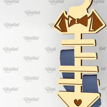 Intra απο ξύλο plywood 3mm-4mm πάχος – Στήριγμα γραβάτας Κόψιμο με λέιζερ. Ξύλινη σχάρα γραβάτας Δίασταση  20x20 cm INTRAFABR-98595237 - Image 1