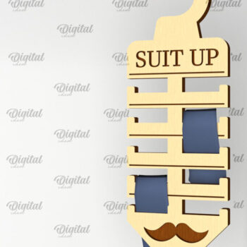 Intra απο ξύλο plywood 3mm-4mm πάχος – Δέσμη κοπής Laser Holders Tie Δίασταση  20x20 cm INTRAFABR-98600768 - Image 3