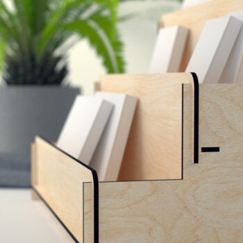 Intra απο ξύλο plywood 3mm-4mm πάχος – Επίπεδη βάση οθόνης - Αρχείο κοπής με λέιζερ Δίασταση 20x20 cm INTRAFABR-27376827 - Image 3