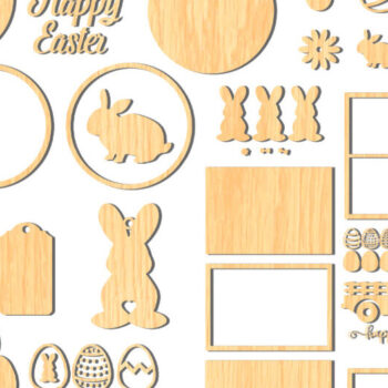 Intra απο ξύλο plywood 3mm-4mm πάχος – Αρχείο κοπής με λέιζερ με κλιμακωτό δίσκο Bundle Δίασταση  20x20 cm INTRAFABR-57414773 - Image 3