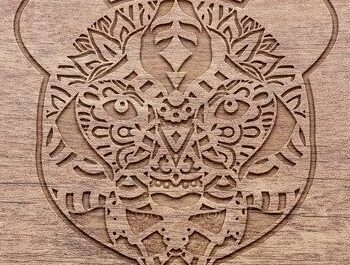 Intra απο ξύλο plywood 3mm-4mm πάχος – Χειροτεχνία προσώπου Tiger Δίασταση 20x20 cm INTRAFABR-32869232 - Image 5