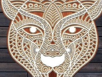 Intra απο ξύλο plywood 3mm-4mm πάχος – Χειροτεχνία προσώπου Tiger Δίασταση 20x20 cm INTRAFABR-33027840 - Image 1