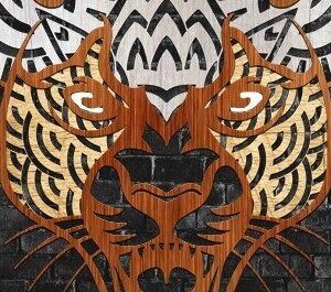 Intra απο ξύλο plywood 3mm-4mm πάχος – Χειροτεχνία προσώπου Tiger Δίασταση  20x20 cm INTRAFABR-32869226