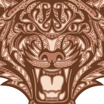 Intra απο ξύλο plywood 3mm-4mm πάχος – Αρχεία κοπής με λέιζερ πολλαπλών στρώσεων Tiger Δίασταση  20x20 cm INTRAFABR-19915769 - Image 5