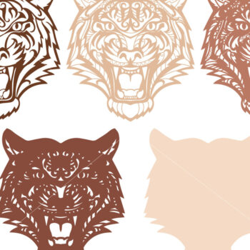 Intra απο ξύλο plywood 3mm-4mm πάχος – Αρχεία κοπής με λέιζερ πολλαπλών στρώσεων Tiger Δίασταση  20x20 cm INTRAFABR-19915769 - Image 6