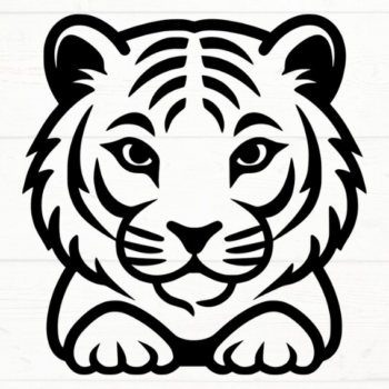 Intra απο ξύλο plywood 3mm-4mm πάχος – Tiger, DXF, EPS, JPG, PNG Δίασταση  20x20 cm INTRAFABR-115721072 - Image 5