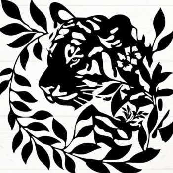 Intra απο ξύλο plywood 3mm-4mm πάχος – Tiger, DXF, EPS, JPG, PNG Δίασταση  20x20 cm INTRAFABR-115721072 - Image 6