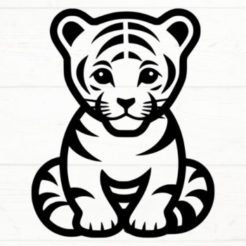 Intra απο ξύλο plywood 3mm-4mm πάχος – Tiger, DXF, EPS, JPG, PNG Δίασταση  20x20 cm INTRAFABR-115721072 - Image 10