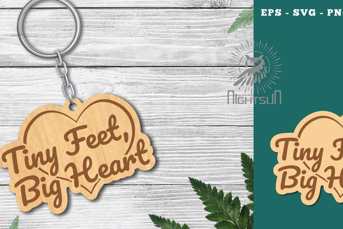 Intra απο ξύλο plywood 3mm-4mm πάχος – Tini Feet, Μπρελόκ Big Heart Δίασταση  5x5 cm INTRAFABR-118403163